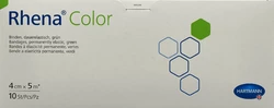 Rhena Color Elastische Binden 4cmx5m grün offen