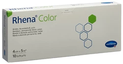 Rhena Color Elastische Binden 4cmx5m grün offen