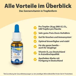 Dr. Jacob's Vitamin D3 Öl Tropfen 800 IE