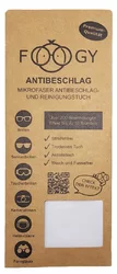 FOOGY Antibeschlag- und Reinigungstuch aus Mikrofasern