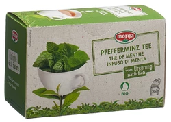morga Pfefferminz Tee mit Hülle Bio Knospe