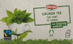 morga Grüner Tee mit Hülle Bio Fairtrade Knospe