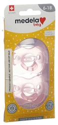 medela Baby Nuggi Soft Silicone 6-18 Rosa