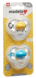 medela Baby Nuggi Original 0-6 Gelb Blau