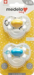 medela Baby Nuggi Original 6-18 Gelb Blau