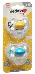 medela Baby Nuggi Original 6-18 Gelb Blau