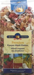 BioKing premium muesli croquant aux framboises bio