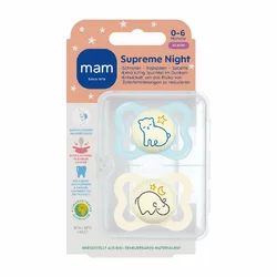 MAM Supreme Night Nuggi Silikon 0-6 Monate