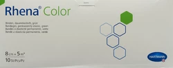 Rhena Color Elastische Binden 8cmx5m grün offen