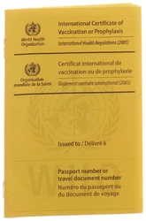 Impfausweis international gelb