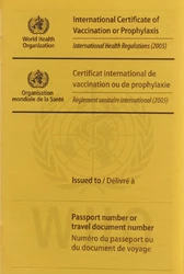 Impfausweis international gelb