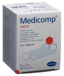 Medicomp Extra 6 fach S30 5x5cm steril