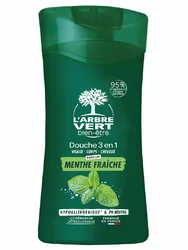 L'ARBRE VERT Duschcreme 3in1 Mann Minze Französisch