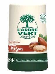 L'ARBRE VERT Öko Deodorant Roll-on Argan & Hamamelis französisch