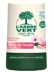 L'ARBRE VERT Öko Deodorant Roll-on Kirschblüten & Hamamelis französisch