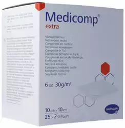 Medicomp Extra 6 fach S30 10x10cm steril