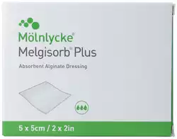 Melgisorb Alginat-Verband 5x5cm steril