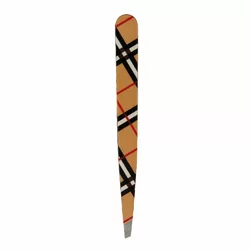 Hausmann Pinzette schräg Karo Design beige