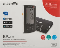 Microlife Blutdruckmesser Afib A6 Bluetooth black Cover soft