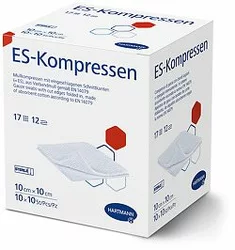 Hartmann ES-Kompresse 10x10cm 12-fach steril