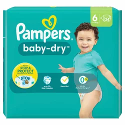 Pampers Baby-Dry Gr6 13-18kg Extra Large Sparpack