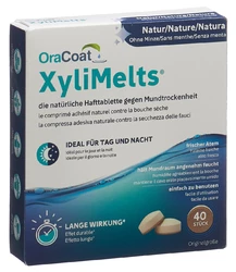 XyliMelts Hafttabletten gegen Mundtrockenheit Nature ohne Minze