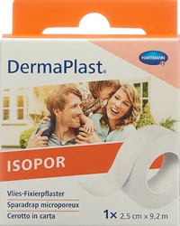 DermaPlast Isopor sparadrap 2.5cmx9.2m non-tissé blanc