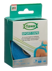 flawa Sport-Tape - 5cmx5m blau