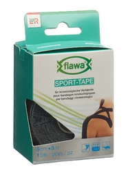 flawa Sport-Tape - 5cmx5m schwarz