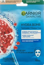 GARNIER SKINACTIVE Hydra Bomb Tuchmaske Granatapfel
