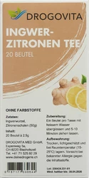 Drogovita Ingwer-Zitronen Tee