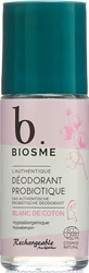 BIOSME PARIS Deodorant probiotisch Roll-on Blanc de coton Nachfüllbar