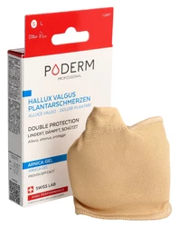 PODERM PROFESSIONAL Doppelschutz S für Hallux Valgus Ballenzeh & Fusssohlenschmerzen