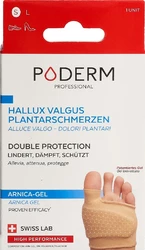 PODERM PROFESSIONAL Doppelschutz S für Hallux Valgus Ballenzeh & Fusssohlenschmerzen