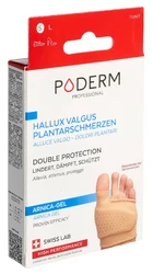 PODERM PROFESSIONAL Doppelschutz S für Hallux Valgus Ballenzeh & Fusssohlenschmerzen