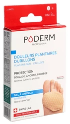 PODERM PROFESSIONAL Schutzpolster S für Fusssohlenschmerzen/Schwielen