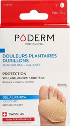 PODERM PROFESSIONAL Schutzpolster L für Fusssohlenschmerzen/Schwielen