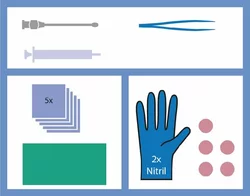 MediSet Wundversorgungsset mit Knopfkanüle 478422