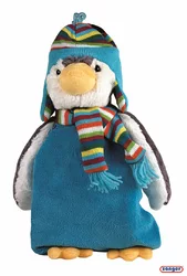 Sänger Wärmflasche Plüschtier 0.8l Pinguin Paul mit Wärmflasche aus Naturkautschuk
