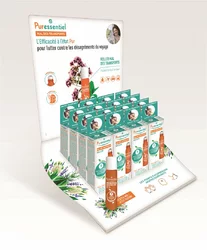 Puressentiel Display Reiseübelkeit Roll-on 12 Stück + Tester FR/CH