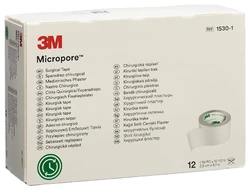 3M Micropore Rollenpflaster ohne Dispenser 25mmx9.14m weiss