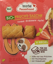 FRUCHTBAR Pausenfreund Frucht Tasche Bio Dinkel Erdbeere Apfel