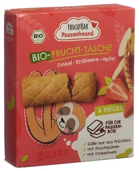 FRUCHTBAR Pausenfreund Frucht Tasche Bio Dinkel Erdbeere Apfel