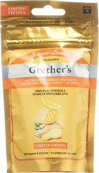 Grethers Ginger Lemon Pastillen ohne Zucker