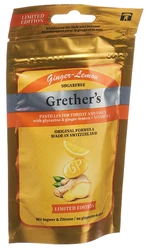 Grethers Ginger Lemon Pastillen ohne Zucker