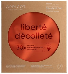 Apricot wiederverwendbares Anti-Falten-Dekolleté-Pad mit Hyaluron