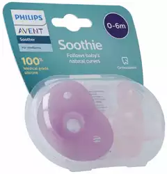 Philips Avent Curved Soothie Pink 0-6m inklusiv Stericase