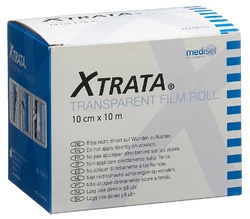 Xtrata pansement transparent 10cmx10m fixation hypoallergénique avec du lipo-gel