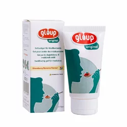gloup Schluck Gel für Medikamente Original mit Erdbeer-Bananen-Aroma