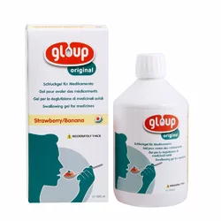 gloup Schluck Gel für Medikamente Original mit Erdbeer-Bananen-Aroma